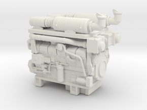 1/64th Hydraulic Fracturing TIER IV Engine in White Natural Versatile Plastic