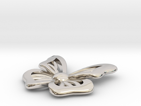 Butterfly earrings studs in Platinum