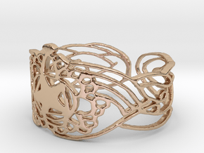 Bracelet Design  5,7 cm in 14k Rose Gold Plated Brass