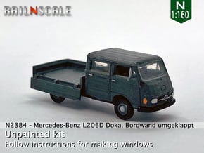 Mercedes-Benz L206D Doka (N 1:160) in Smooth Fine Detail Plastic