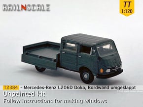 Mercedes-Benz L206D Doka (TT 1:120) in Smooth Fine Detail Plastic