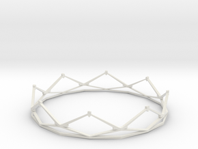 Crown in White Natural Versatile Plastic