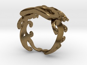 Shi-sa Ring 01 in Natural Bronze