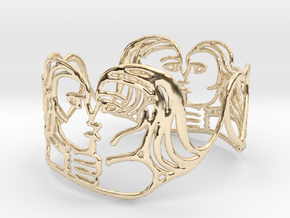 love kiss ring in 14K Yellow Gold