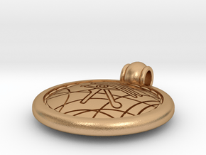 Ra_pendant in Natural Bronze