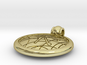 Ra_pendant in 18k Gold Plated Brass