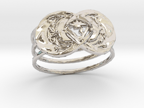gold ring in Rhodium Plated Brass