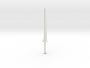 D&D Long Sword  in White Natural Versatile Plastic