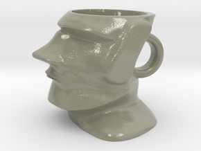 Moai Cofee Cup in Glossy Full Color Sandstone
