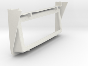 Lancia Delta centre console frame w. Radio- Part 1 in White Natural Versatile Plastic