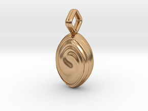 Swirl Pendant - Small / Medium in Polished Bronze: Small
