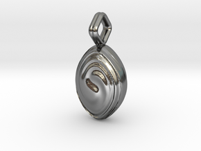 Swirl Pendant - Small / Medium in Polished Silver: Small