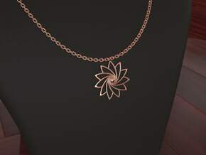 Sun pendant in 14k Rose Gold