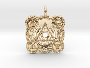 Creator Pendant in 14K Yellow Gold