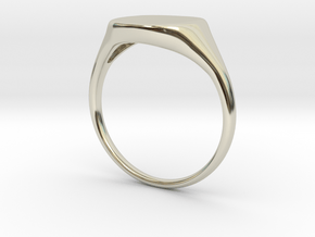 Squared Signet (Pinky) Ring 14k in 14k White Gold: 4.5 / 47.75