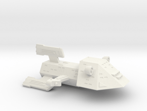 3788 Scale Kzinti War Destroyer Leader (DWL) SRZ in White Natural Versatile Plastic