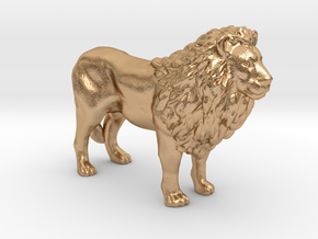 Plastic Male Lion v1 1:48-O in Natural Bronze