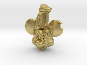 Mickey Mouse 20s-2000s in Natural Brass