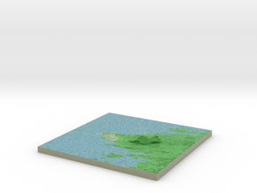 Terrafab generated model Mon Aug 11 2014 10:09:43  in Full Color Sandstone