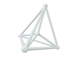 K5 - Tetrahedron/Inside in White Natural Versatile Plastic