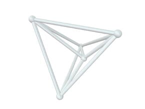 K5 - Tetrahedron/Face in White Natural Versatile Plastic