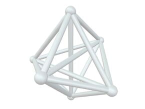 K6 - Shifted Octahedral in White Natural Versatile Plastic