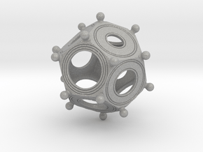 Roman Dodecahedron Version 2 in Aluminum