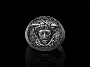 Medusa Ring_9 1/2 US in Antique Silver: 9.5 / 60.25