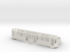Seaton Tramways Tram 9  in 4mm scale in White Natural Versatile Plastic