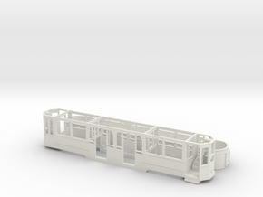 Seaton 9 (no upper deck seats)  in 4mm scale in White Natural Versatile Plastic