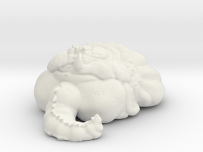 Dragon Blob in White Natural Versatile Plastic