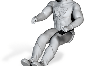 Captain Action - Silver Streak - Seated in Tan Fine Detail Plastic
