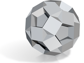 U39 Small Rhombidodecahedron - 10 mm in Tan Fine Detail Plastic