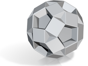 U39 Small Rhombidodecahedron - 10 mm V1 in Tan Fine Detail Plastic