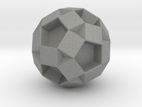 U39 Small Rhombidodecahedron - 1 inch V1 in Gray PA12