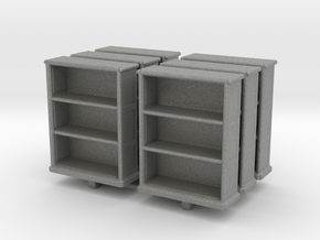 Wooden Bookcase (x6) 1/100 in Gray PA12