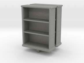 Wooden Bookcase (x2) 1/64 in Gray PA12