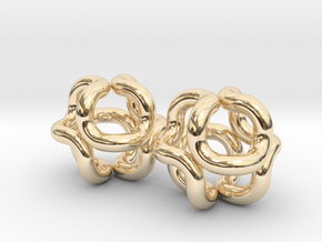 2x24tube 90d smal ball in 14K Yellow Gold