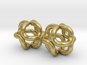 2x24tube 90d smal ball in Natural Brass