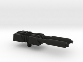 Skydive Nega-Gun in Black Natural Versatile Plastic: Small