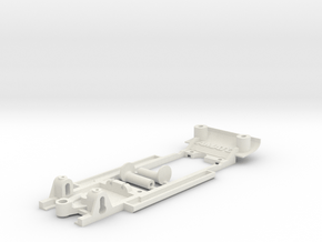 Chassis for Scalextric Mustang (C2436 or similar) in White Natural Versatile Plastic