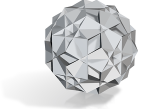U56 Rhombicosahedron - 1 inch in Tan Fine Detail Plastic
