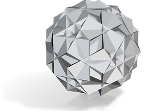 U56 Rhombicosahedron - 10 mm in Tan Fine Detail Plastic
