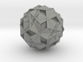 U56 Rhombicosahedron - 1 inch in Gray PA12