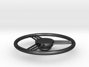 Spoked Wheel Equallateral in Polished and Bronzed Black Steel