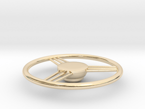 Spoked Wheel Equallateral in 14K Yellow Gold
