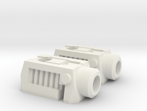 TF CW Arm Cannon adapter Set of 2 in White Natural Versatile Plastic