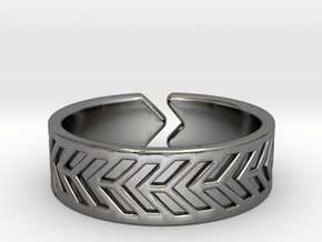 Rafters [scalable ring] in Polished Silver