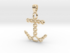 Anchor knot [pendant] in 14K Yellow Gold