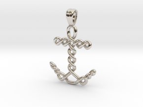 Anchor knot [pendant] in Platinum